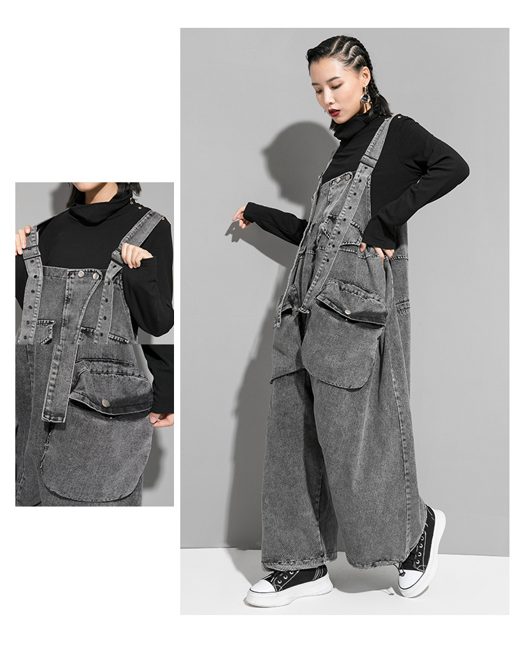 Title 4, Trendige Denim-Overalls für Damen in Übergrößen...