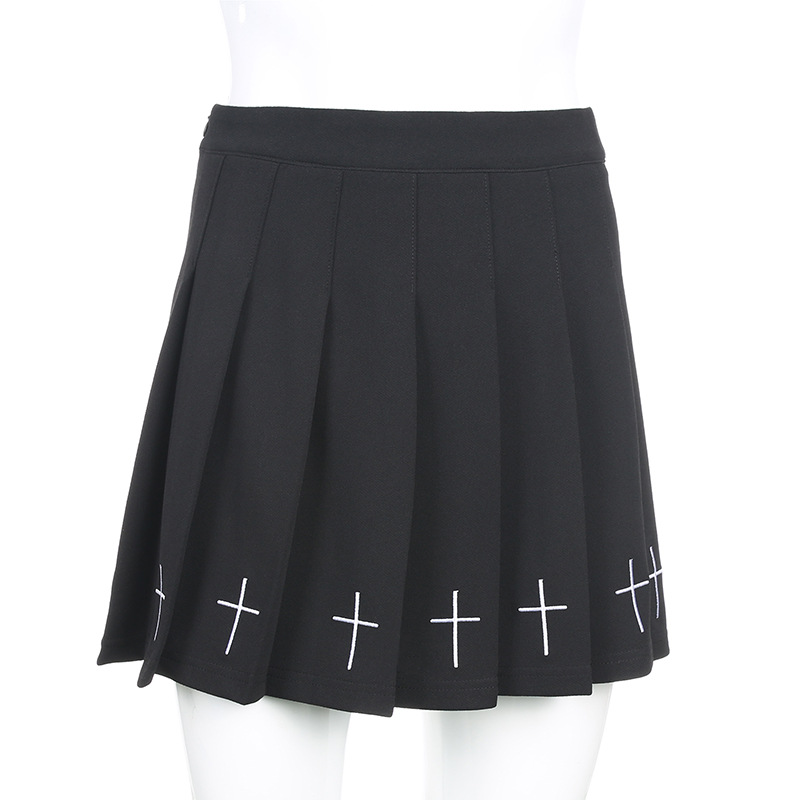 Title 8, Dark slim pleated skirt