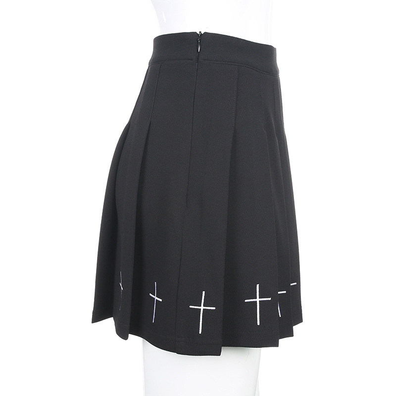 Title 9, Dark slim pleated skirt for an elegant look. Co...