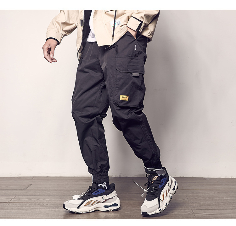 Title 7, Velcro straps overalls casual pants