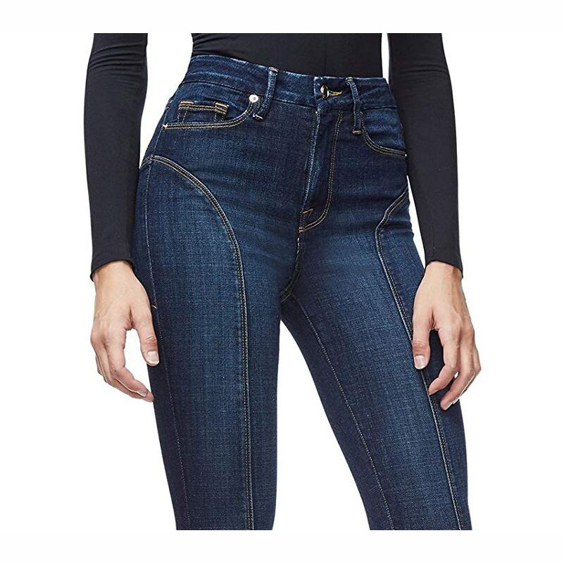 Title 8, Damen-Jeans mit kleinem Fußschlitz, europäisch-...