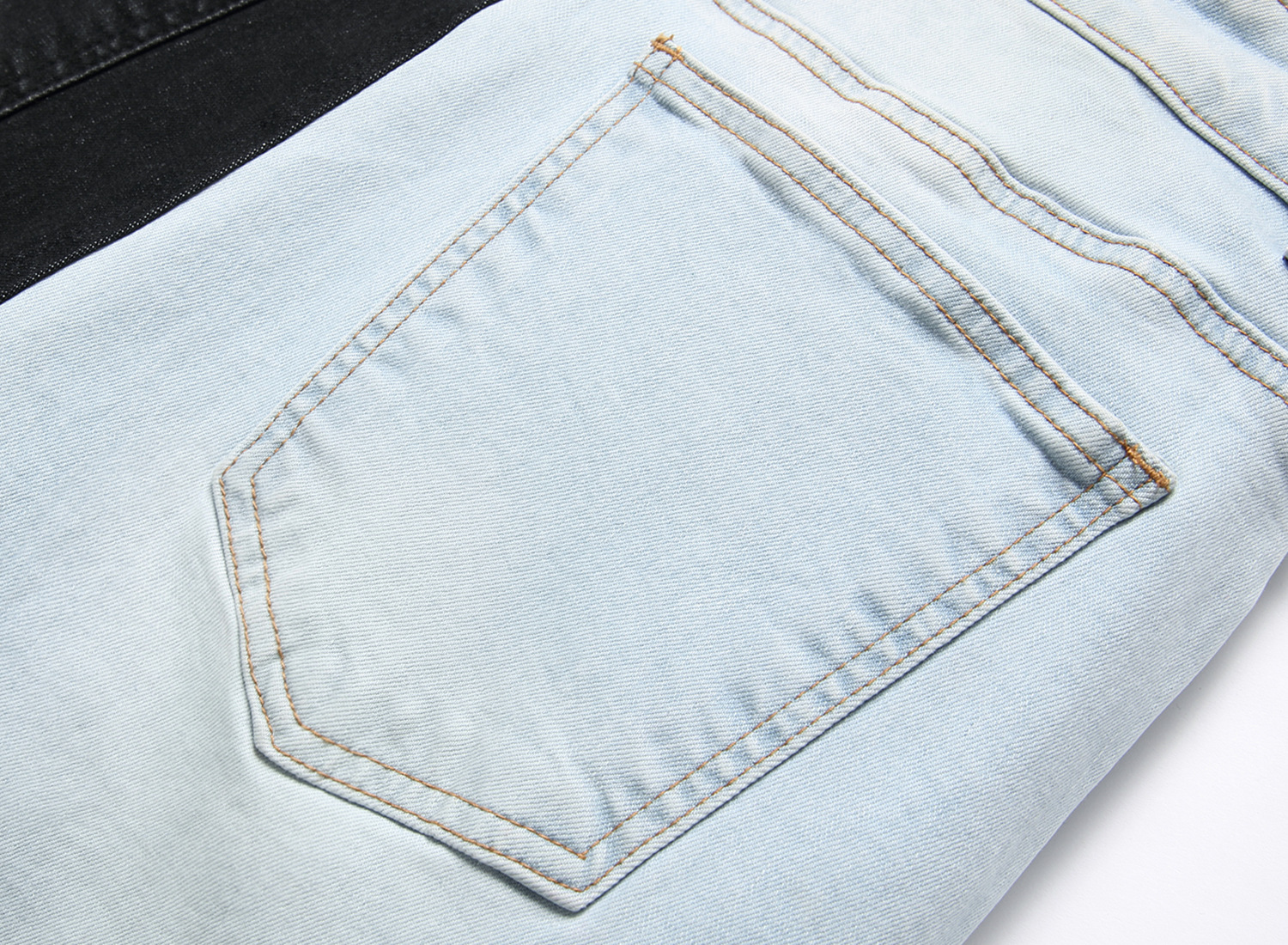 Title 7, Heren jeans met twee kleuren, trendy stretch en...