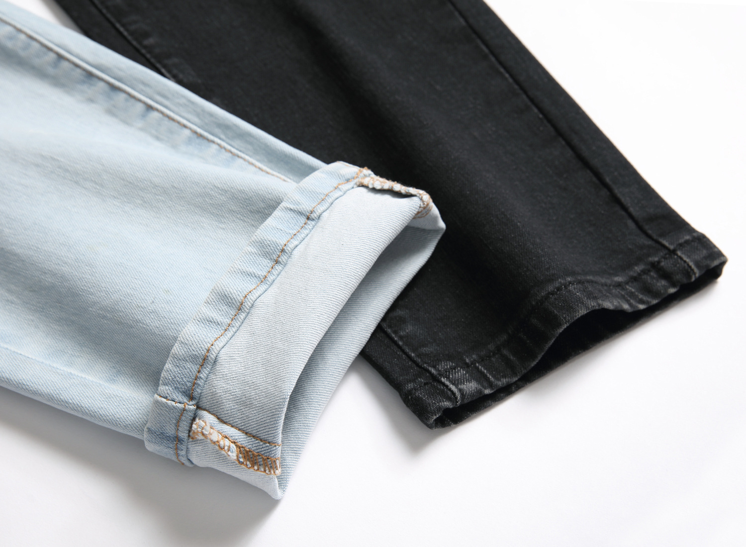 Title 11, Heren jeans met twee kleuren, trendy stretch en...