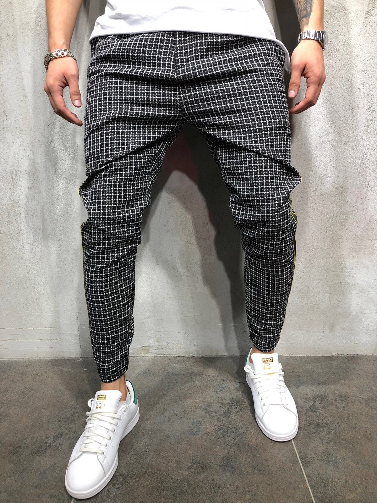 Title 3, Casual Sports Stripe Side Webbing Pants