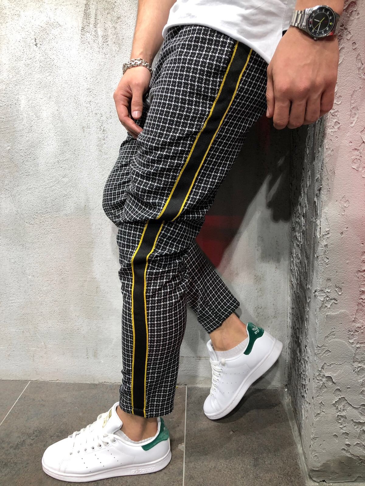 Title 4, Casual Sports Stripe Side Webbing Pants