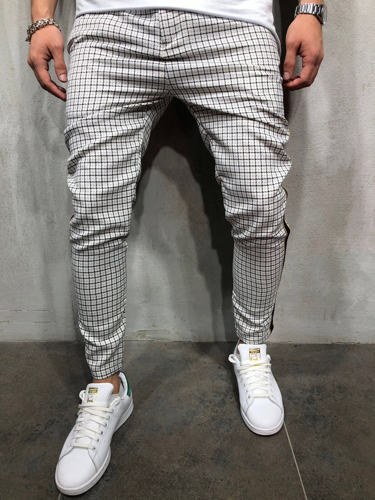 Title 5, Casual Sports Stripe Side Webbing Pants