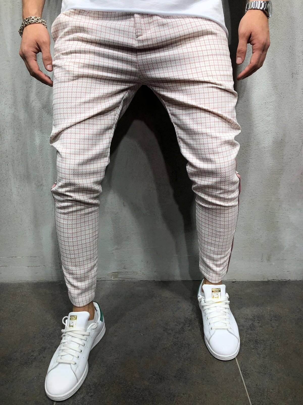 Title 7, Casual Sports Stripe Side Webbing Pants