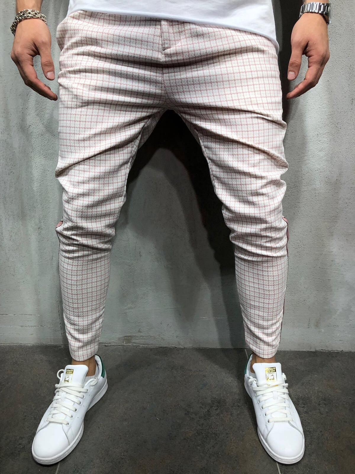 Title 8, Casual Sports Stripe Side Webbing Pants