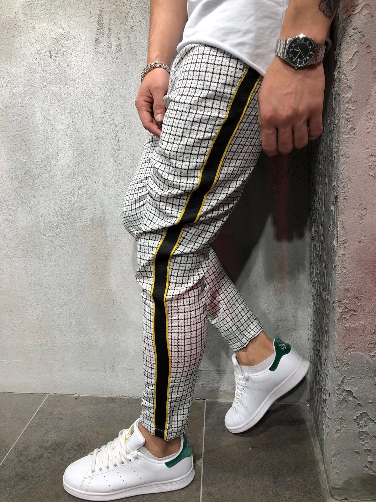 Title 10, Casual Sports Stripe Side Webbing Pants