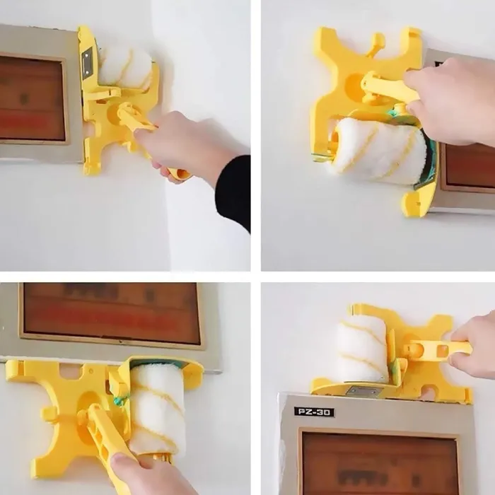 Paint Roller Edger with Long or Short Handle, Clean-Cut Wall and Ceiling Corner Painting Tool - detail photo 4