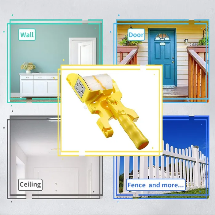 Paint Roller Edger with Long or Short Handle, Clean-Cut Wall and Ceiling Corner Painting Tool - detail photo 6