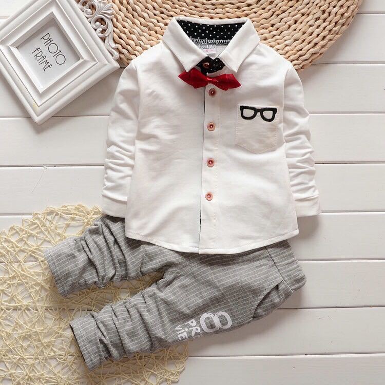 Title 5, Conjunto Infantil de Algodão Camisa e Óculos Pr...