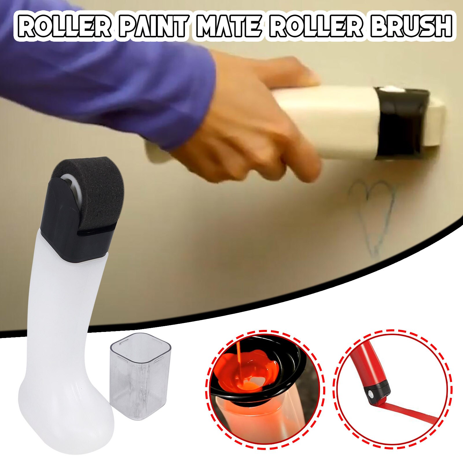 Title 5, Paint Mate Roller Brush for easy and even paint...