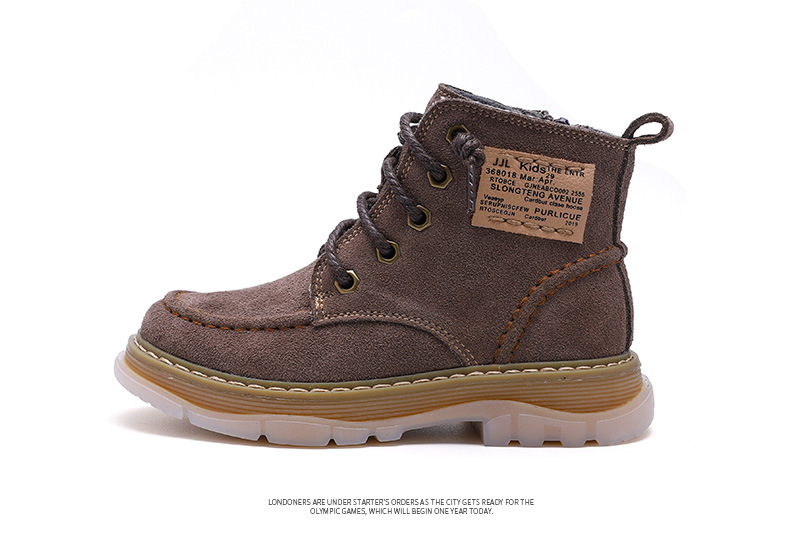 Title 5, Nouvelles Bottes Martin Enfants Cuir et Velours...