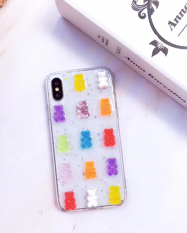 Title 2, Color Candy Bear XS Max telefoonhoes Beschermin...