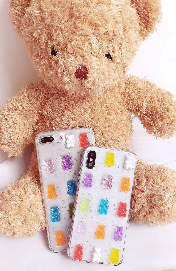 Title 6, Color Candy Bear XS Max telefoonhoes Beschermin...