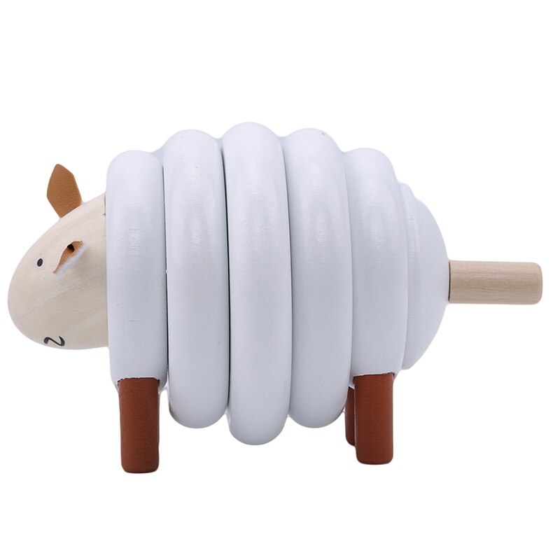 Title 6, Wooden Lamb Assembling Game Creative Gift Toy D...