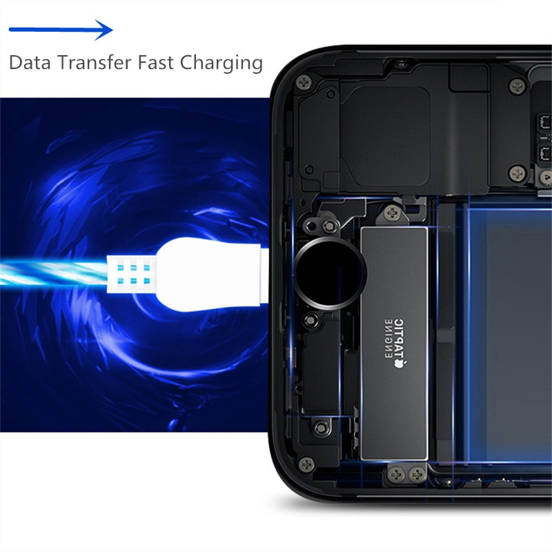 Title 6, Kompatibles LED-Ladekabel für Mobiltelefone Sch...