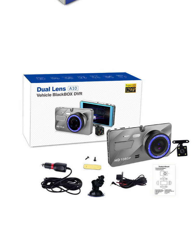 Title 5, Dash Cam 4 Pollici 1080p Dual Lens Anteriore e ...