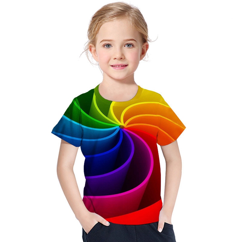 Title 3, Digital printed childrens short sleeve T-shirt...