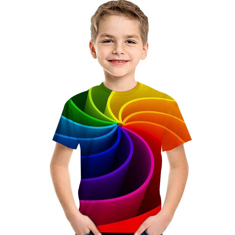 Title 5, Digital printed childrens short sleeve T-shirt...