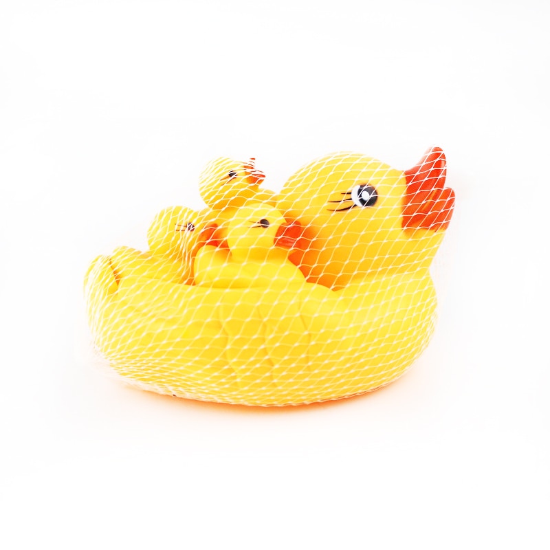 4pcs-lot-Soft-Rubber-Mother-and-Baby-Yellow-Duck-Swimming-Bath-Toys-Children-Water-Play-Squeeze (4)