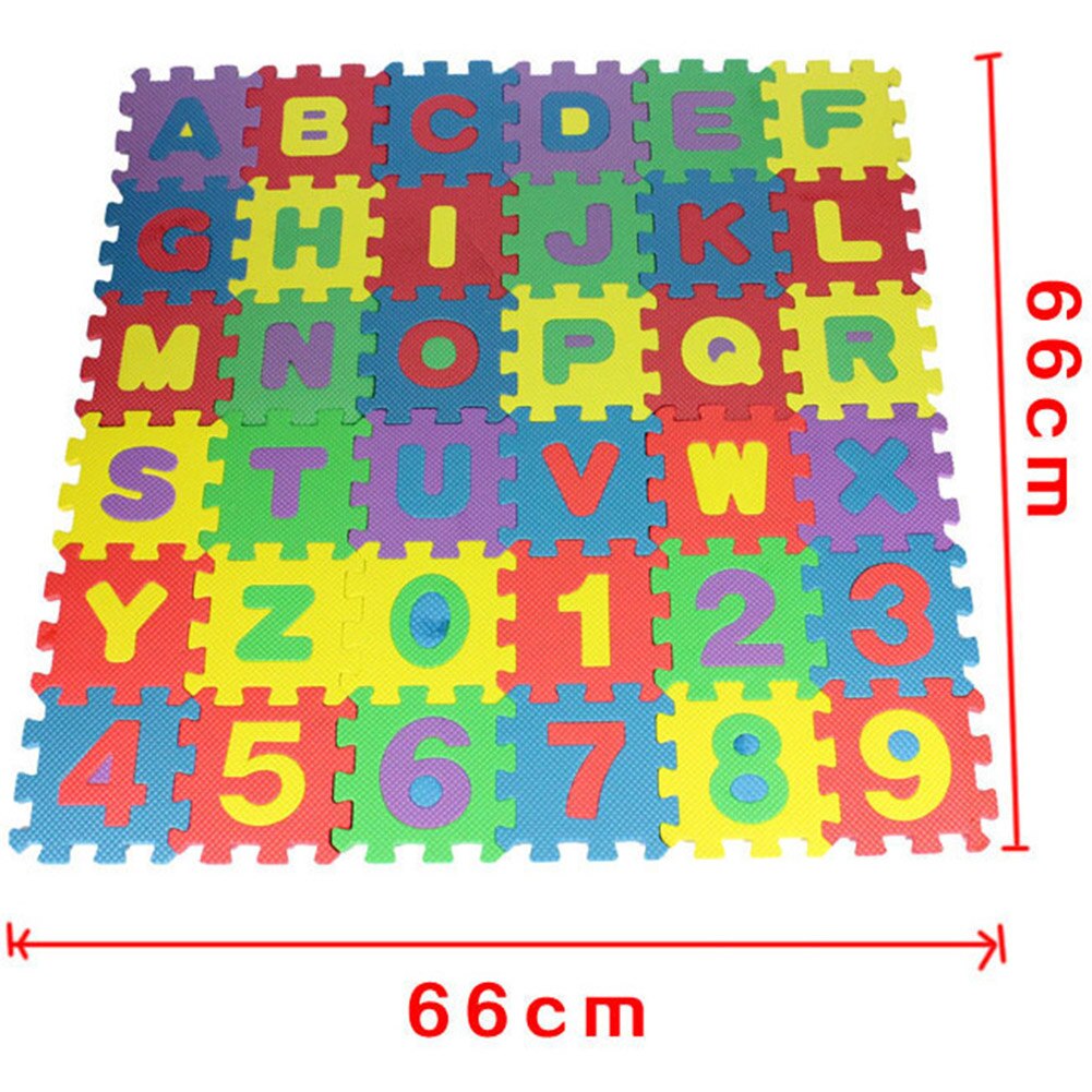 Digital Puzzle Toys Educational and Colorful Foam Tiles for Kids BleuRibbon Baby