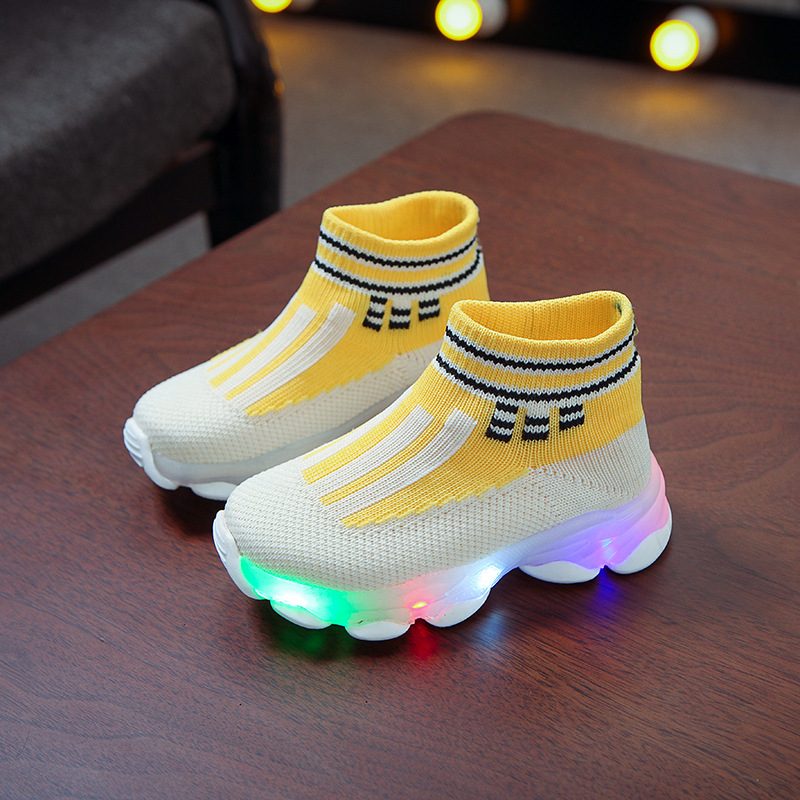 Title 2, Baskets lumineuses LED respirantes pour enfants...