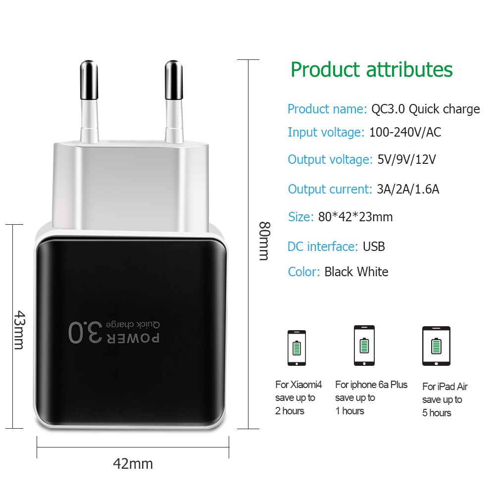 Title 1, Carregador Rápido 18W para iPhone Quick Charge ...