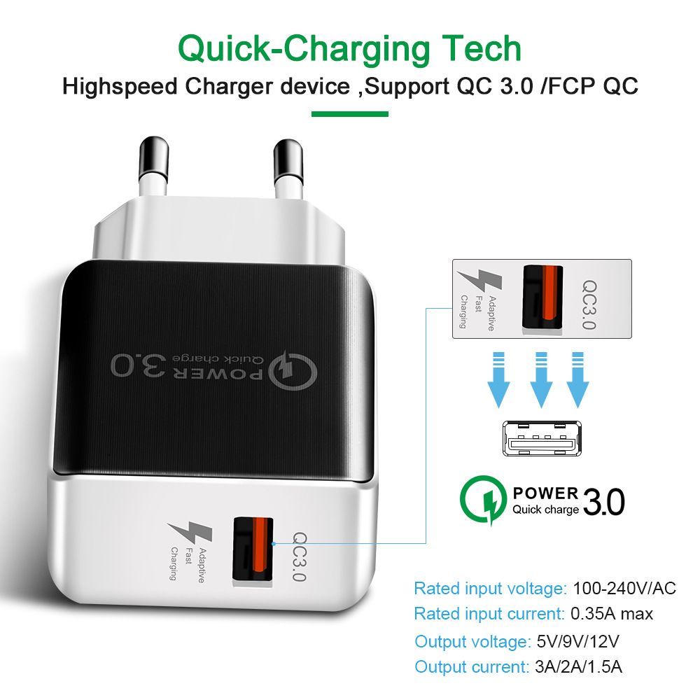 Title 13, Chargeur Rapide 18W pour iPhone Quick Charge 3....