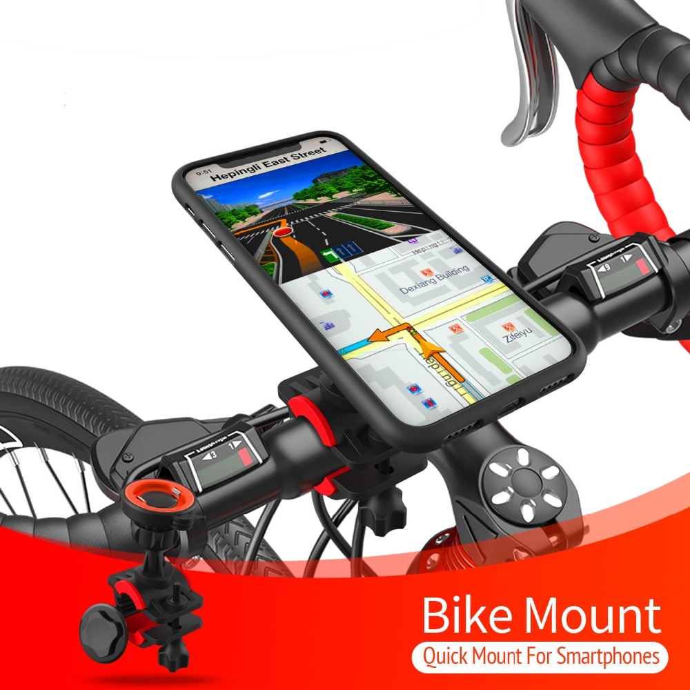 Title 1, Electric bicycle mobile phone bracket Secure an...