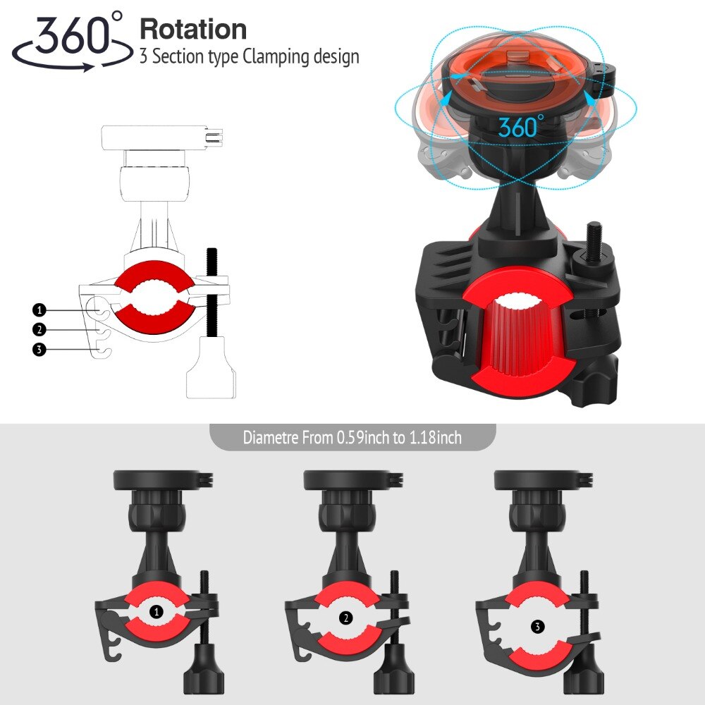 Title 3, Electric bicycle mobile phone bracket Secure an...