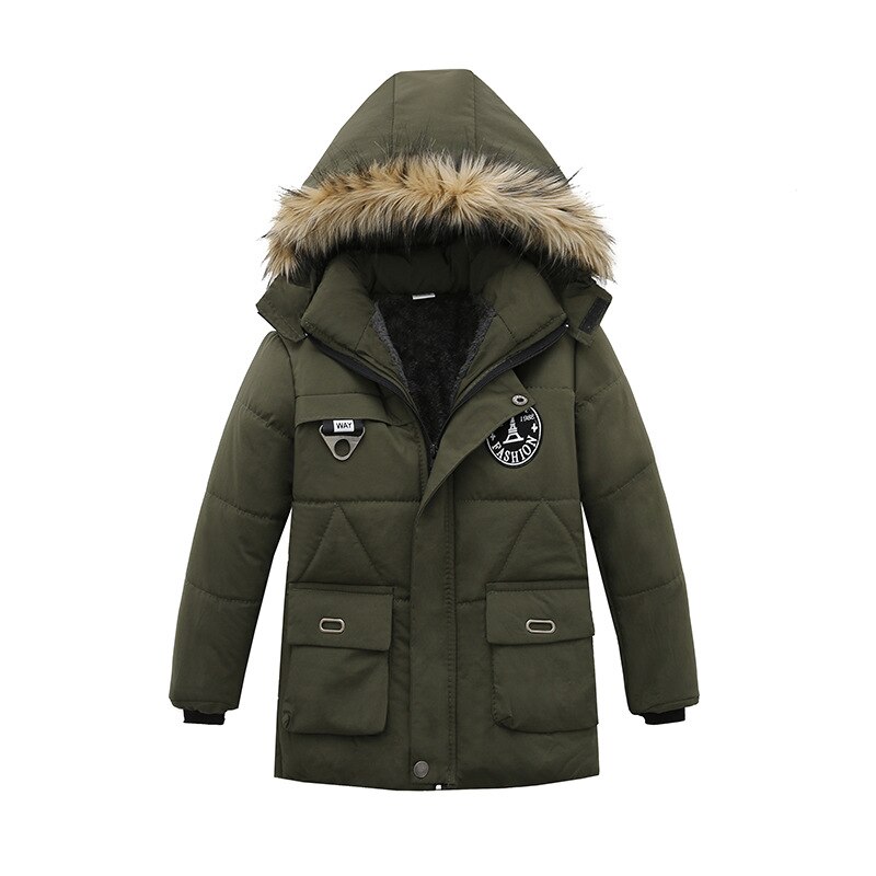 Title 3, Thick childrens cotton coat warm winter coat, ...