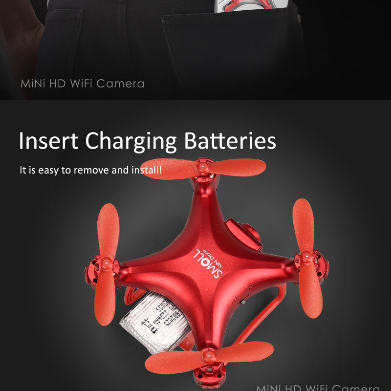 Title 3, S26 Mini dört eksenli drone, HD WiFi kamerası v...