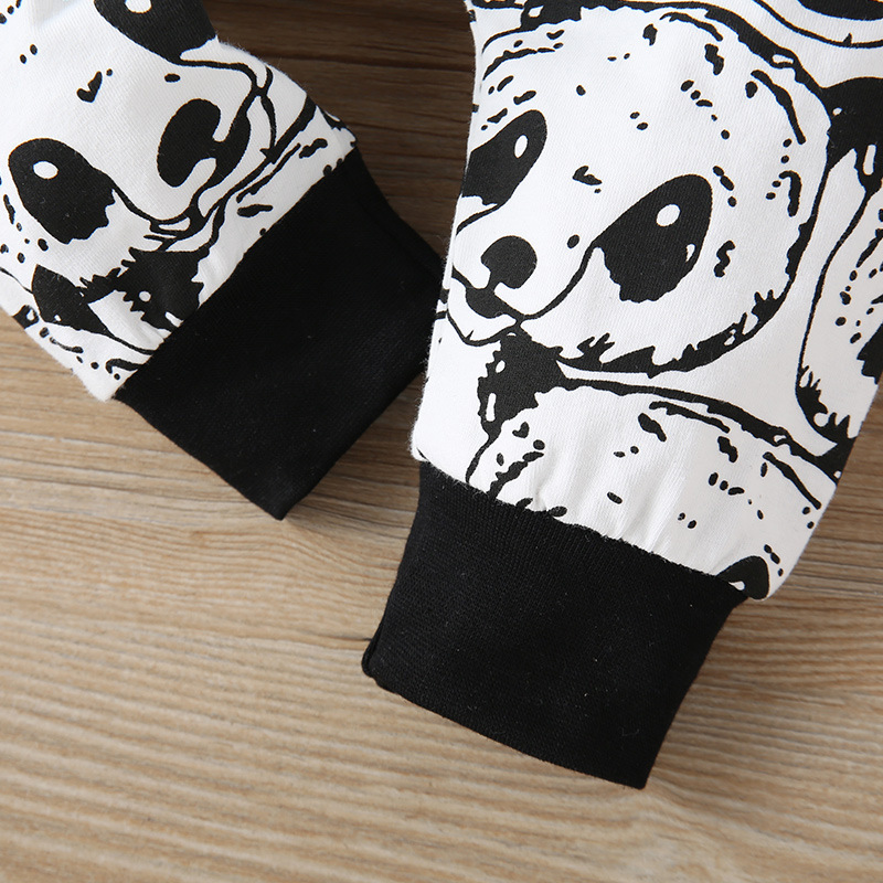 Title 7, Cartoon panda romper for babies and toddlers. S...