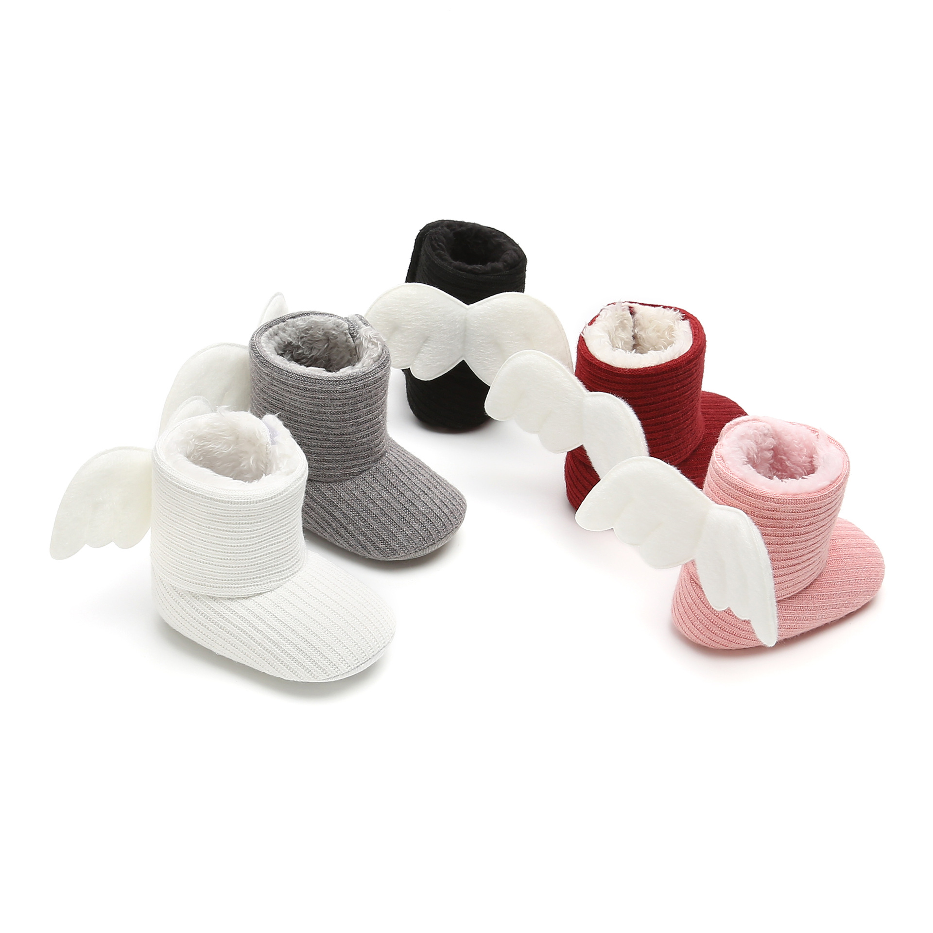 Title 6, Winter Warm Small Wing High Boots Baby Cotton B...