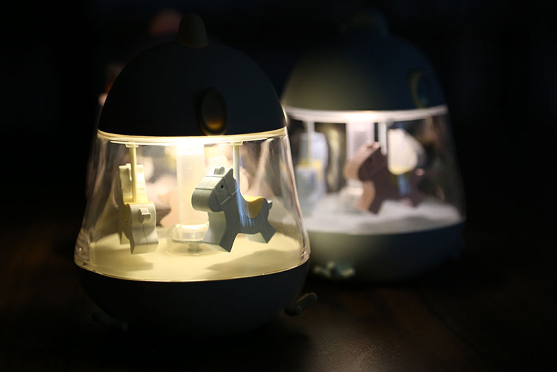 Title 3, USB Carousel Music Light Create a magical atmos...