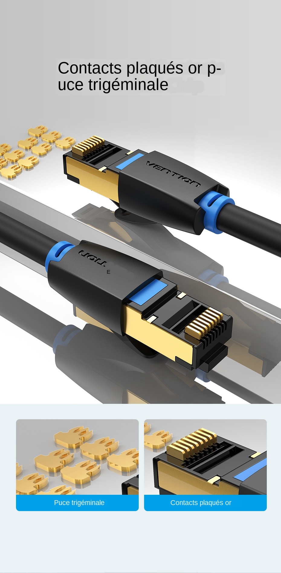 Title 10, Yeni sekiz tip CAT8 ev oyunları için 10G yüksek...