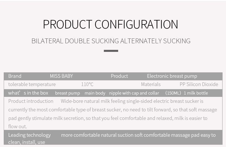 Title 31, Automatic Breast Pump