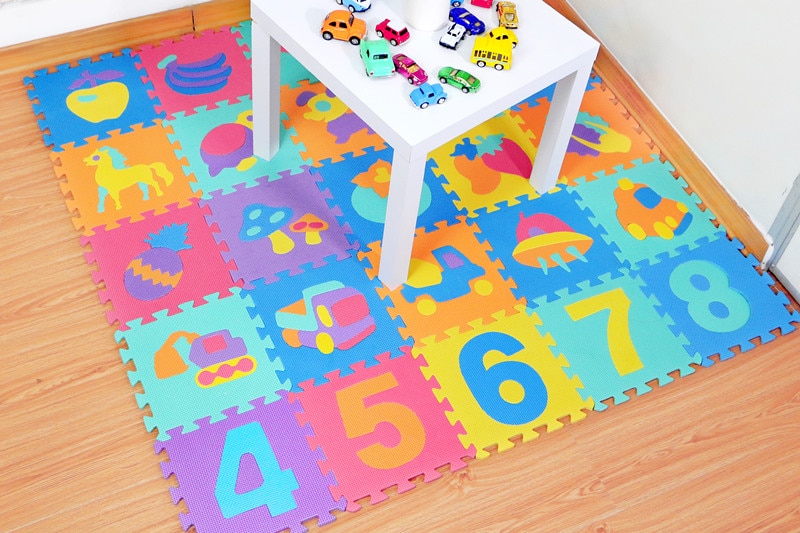 Title 1, Childrens bedroom foam floor mat EVA puzzle fl...