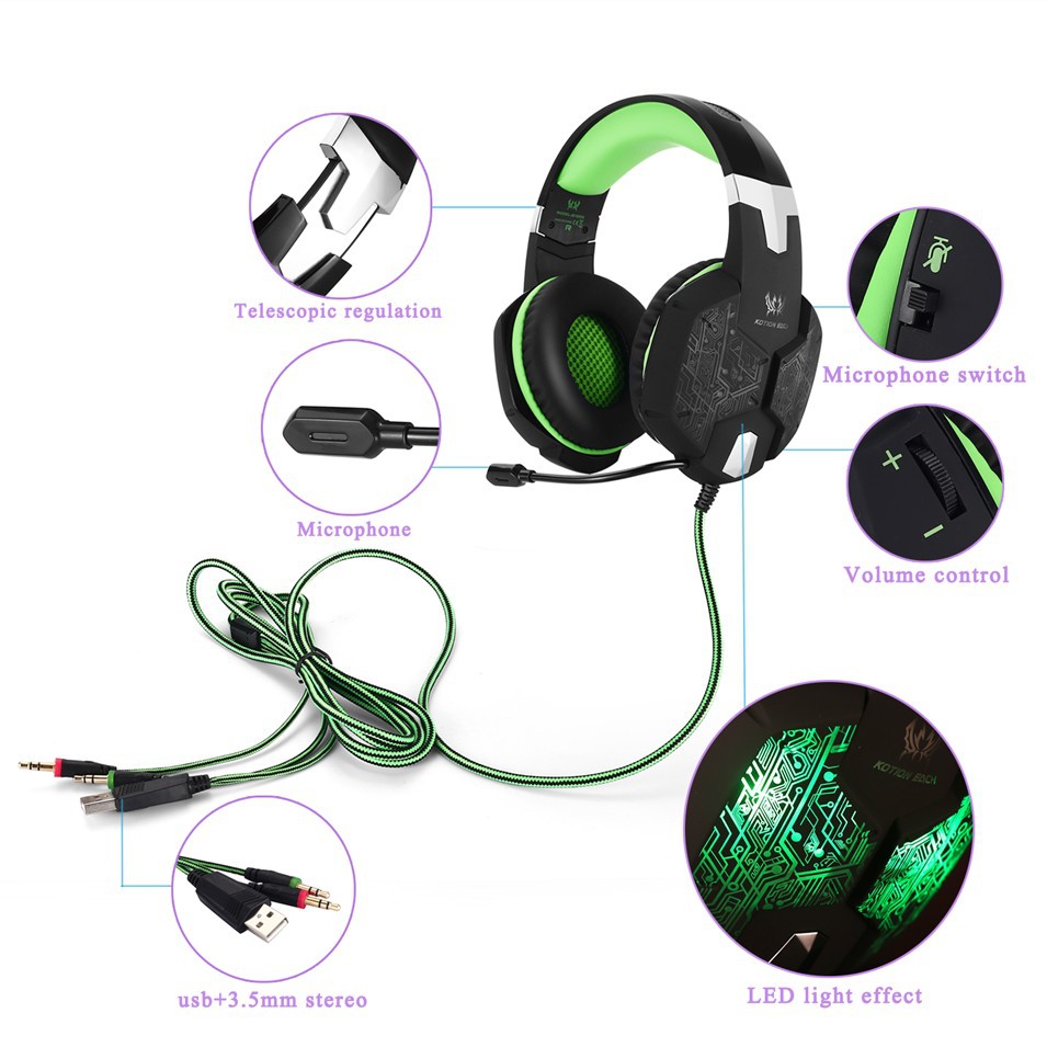 Title 22, Gaming Headset met Microfoon voor Ultiem Gaming...