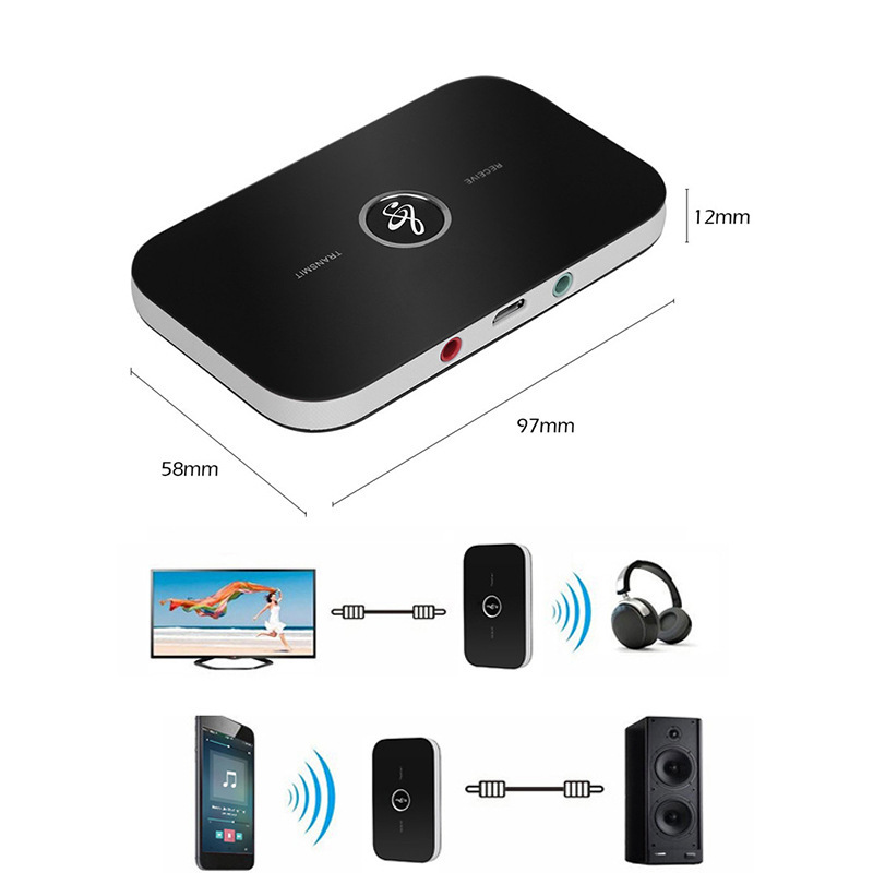 Title 4, Bluetooth adapter for wireless audio streaming....