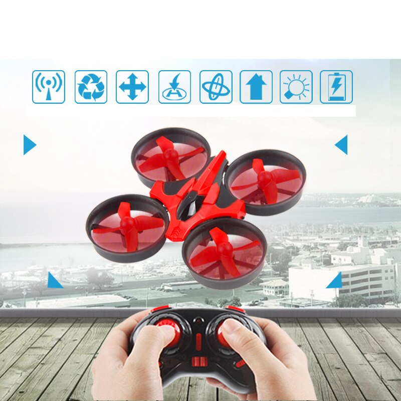 Title 20, Mini dron z pilotem i pierścieniem ochronnym. O...