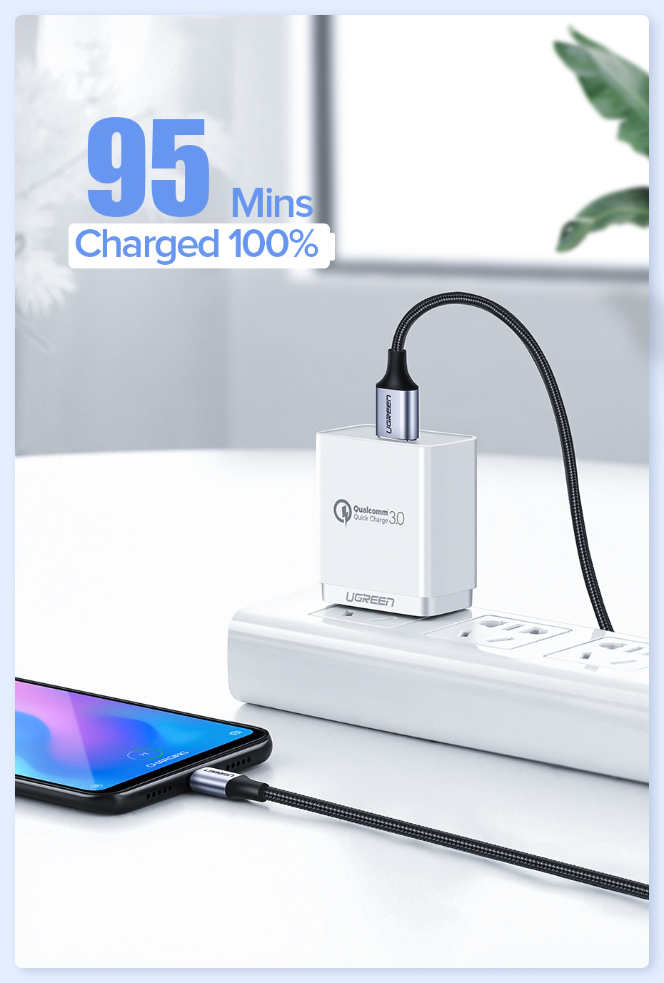 Title 2, Cavo USB Type-C Ugreen per Samsung S10 Ricarica...