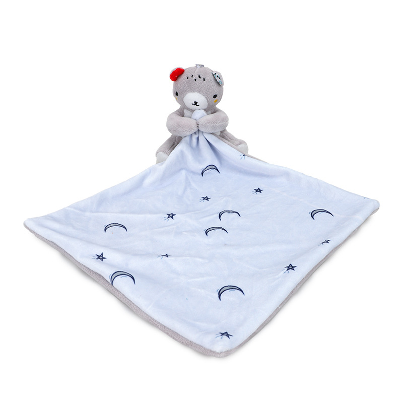 Title 3, Baby saliva towel with sleep comfort doll, soft...