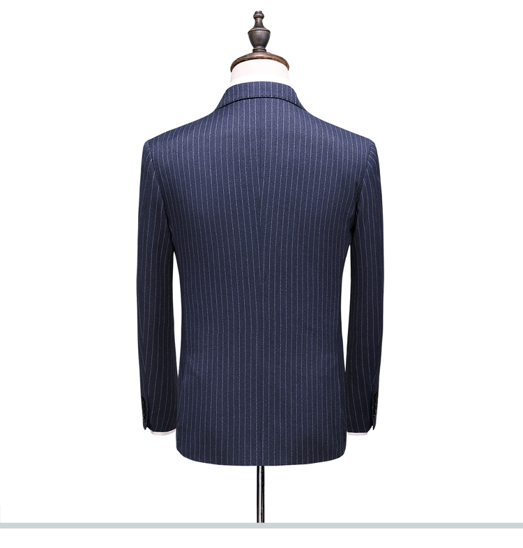 Title 3, New Mens Double-Breasted Striped Suit, Three-P...