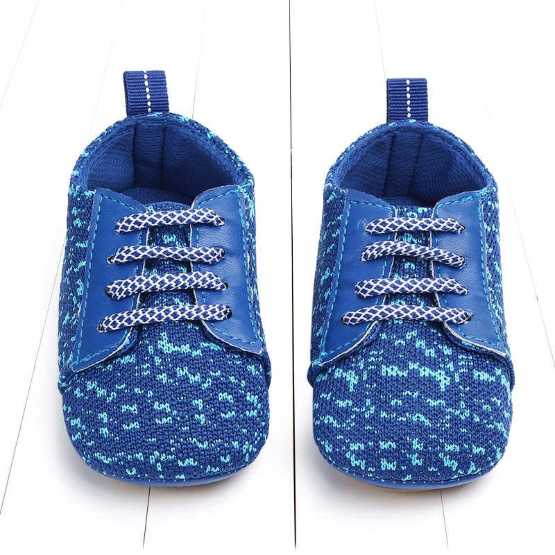 Title 3, Spring and autumn lace-up flying knit baby shoe...