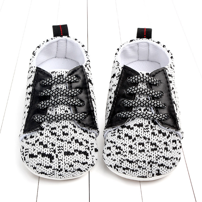 Title 9, Spring and autumn lace-up flying knit baby shoe...