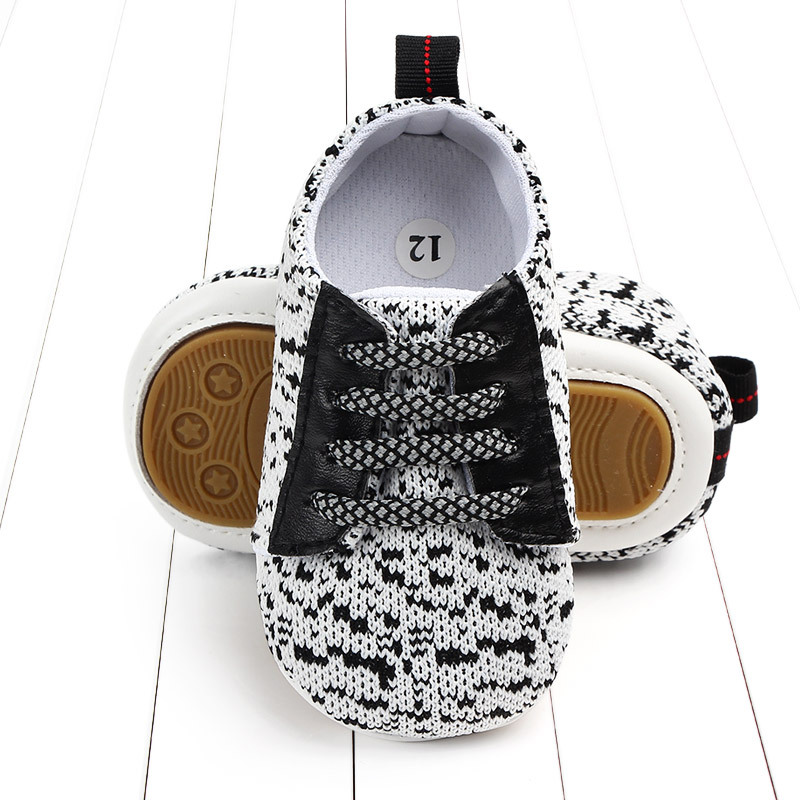 Title 11, Spring and autumn lace-up flying knit baby shoe...