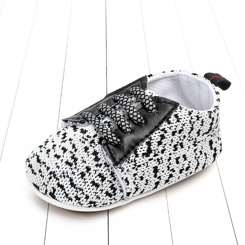 Title 13, Spring and autumn lace-up flying knit baby shoe...